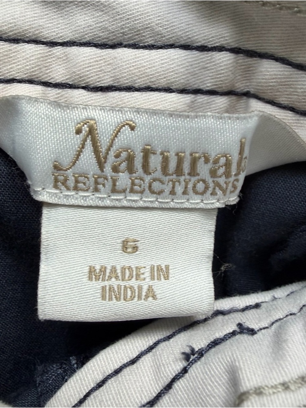 NATURAL REFLECTIONS BASS PRO SHOPS BERMUDA SHORTS FLAT FRONT POCKETS NAVY 6 - Picture 7 of 10